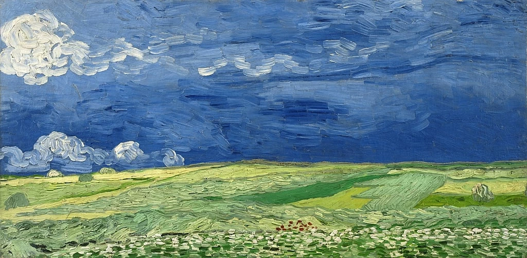  28-Vincent van Gogh-Campo di grano sotto le nuvole, 1890 - Van Gogh Museum di Amsterdam 